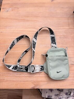 Nike Sage Green Belt Bag with Branded Strap
